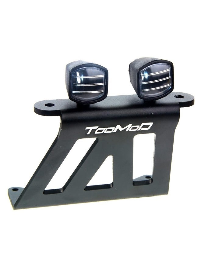 TOOMOD CW-01 Aluminum Front Skid Bumper with Square LED Lights for CW01 Tamiya Lunch Box Midnight Pumpkin Monster Grasshopper Hornet Chassis Upgrade Parts - Image 3